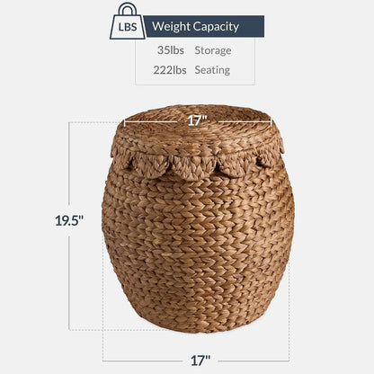 Handwoven Rattan Wicker Storage Basket.....