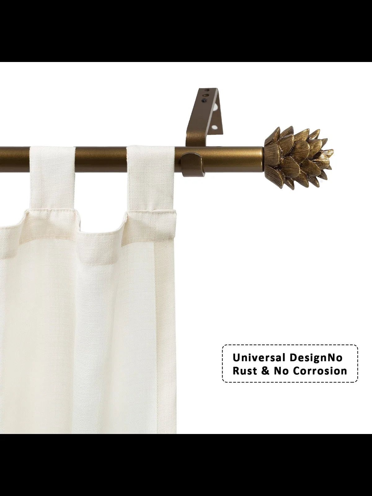Heavy Duty Adjustable Curtain Rod，28 to 120 Inches, 3/4 Inch Single, 3 Colors, 3 Sizes....