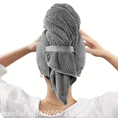 24x40 Inch 6 Colors, Microfiber Quick Dry Hair Towel, Very Absorbent & Soft, with Elastic Band....