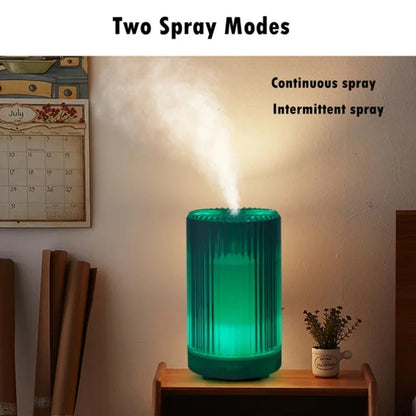 7‑Color LED Night Light Air Humidifier, USB Rechargeable, Portable Desktop Diffuser