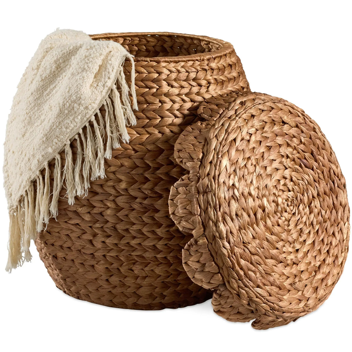 Handwoven Rattan Wicker Storage Basket.....