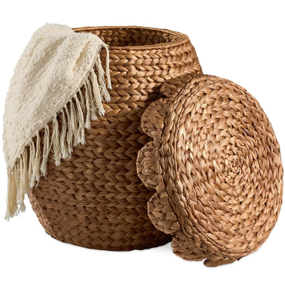 Handwoven Rattan Wicker Storage Basket.....