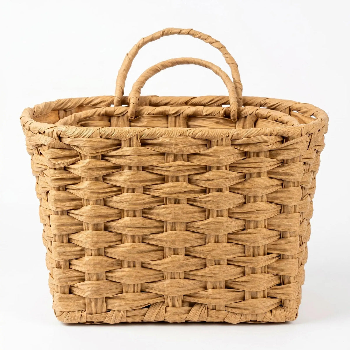 Set Of 2 Handwoven Wicker Baskets
