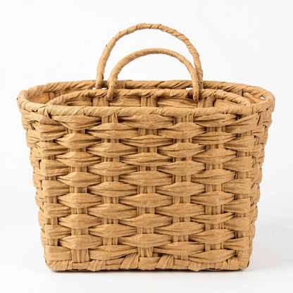 Set Of 2 Handwoven Wicker Baskets