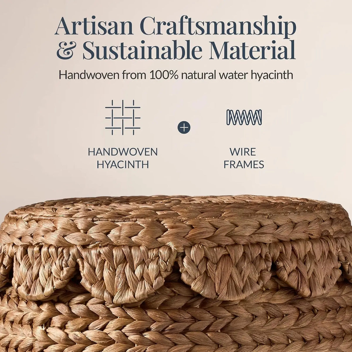 Handwoven Rattan Wicker Storage Basket.....