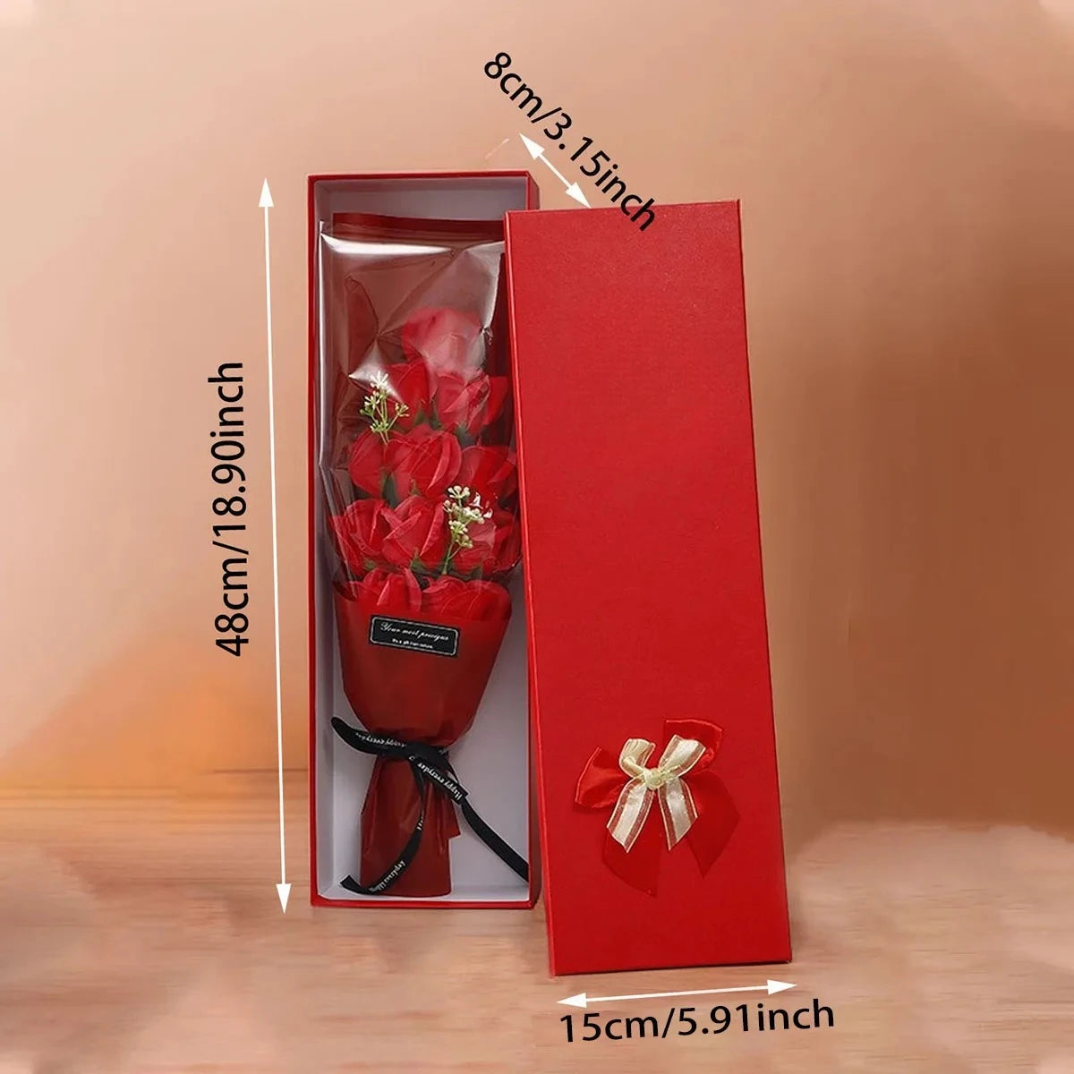 Artificial Rose Bouquet Realistic Floral Arrangement