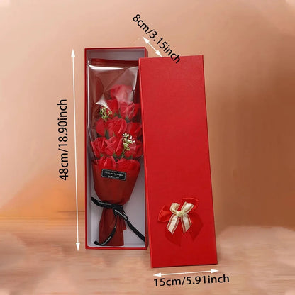 Artificial Rose Bouquet Realistic Floral Arrangement