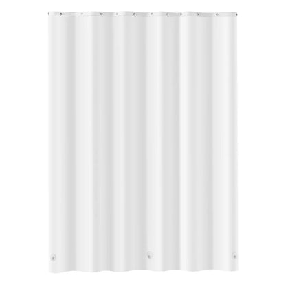8G Heavy-Duty Shower Liner, 2-Pack Waterproof Plastic Liners with 3 Magnets and 12 Rust-Resistant Metal Grommet, 72 x 72 in (White Frost)