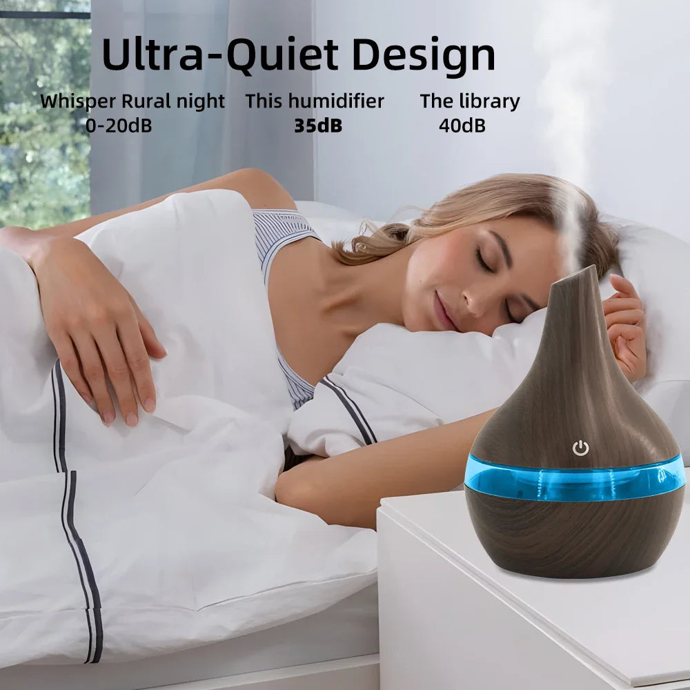 10 Oz. 6 Inch, Diffuser with Remote, 7 Color LED, Humidifier USB Charge, Auto Shut Off......