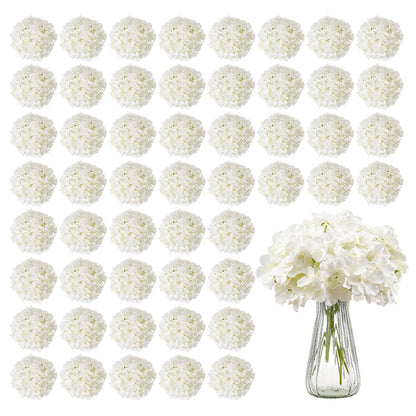 Artificial Flowers Real Looking White Silk Hydrangea Bulk
