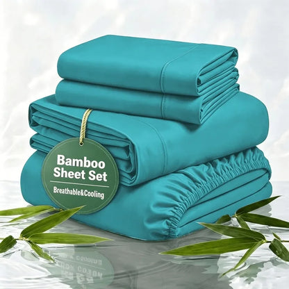 3pcs/4PCS Cooling Satin Bed Sheet Set, Shrink-Resistant, Fade-Resistant, Hypoallergenic, Breathable, Flat Sheet & Fitted Sheet & Pillow Cases
King, Queen, Full, Twin