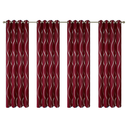 Luxury 100% Blackout Curtains Solid Color Window Drapes, Thermal Insulating Room Darkening with Eyelet Rings, 5 Colors, Many Sizes...