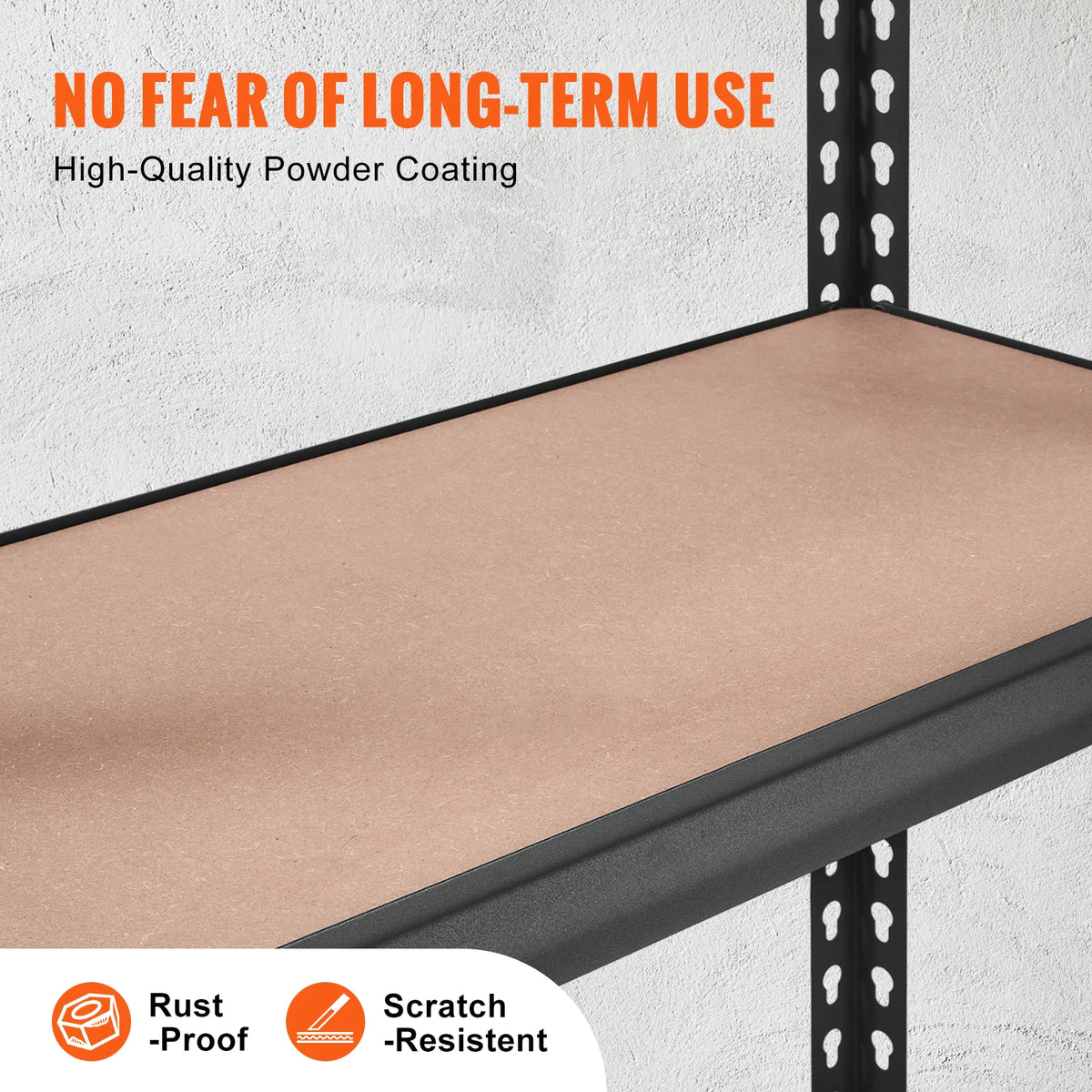 5 Layers Standing Storage Shelving Unit Heavy Duty Metal Rack