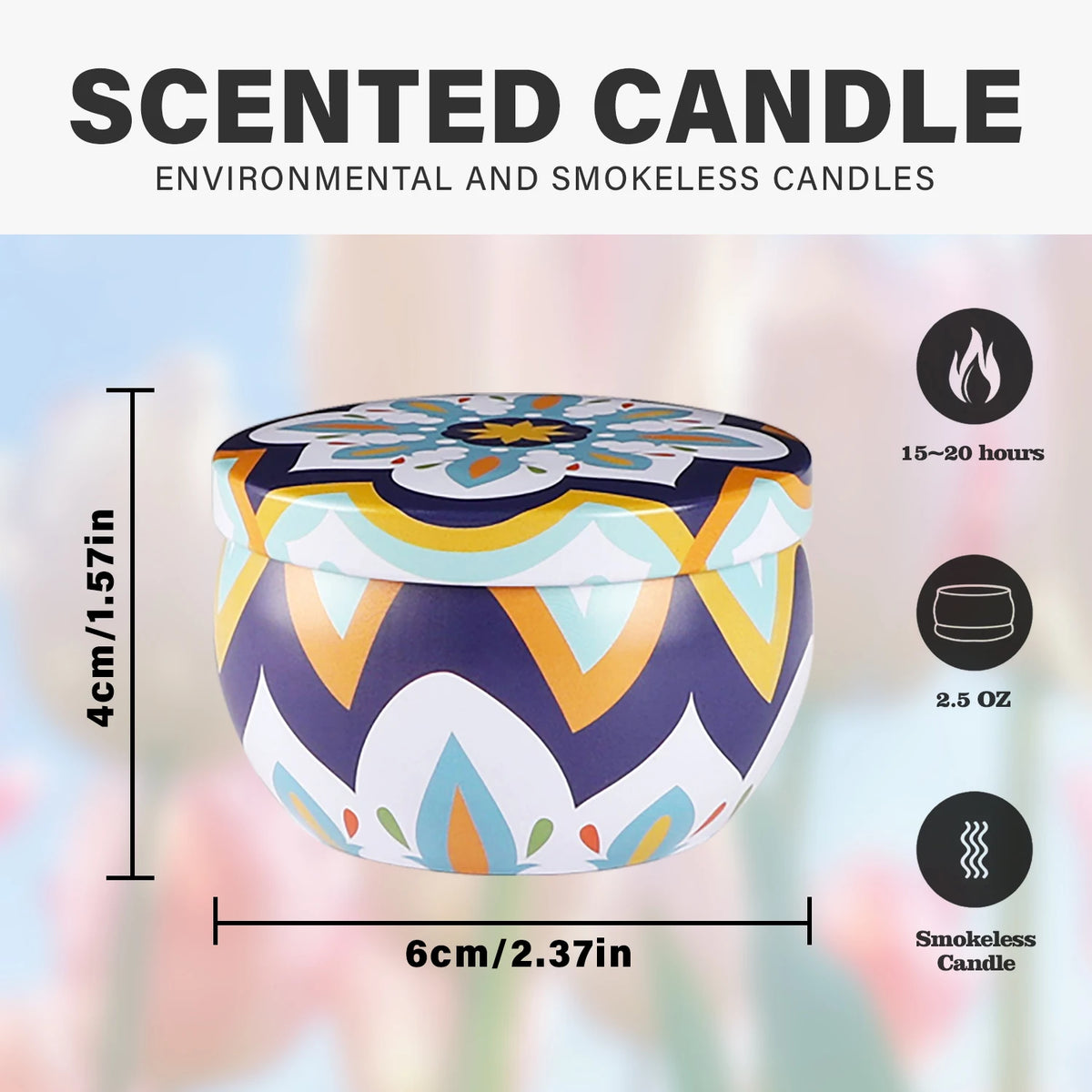 16 Victoria Scented candles, 2.5 Oz made Of high-end soy wax1.5 In High, 2.3 In Wide.....