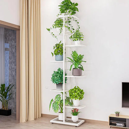 8 Tier Metal Plant Stand, Multiple Flower Pot Holder...