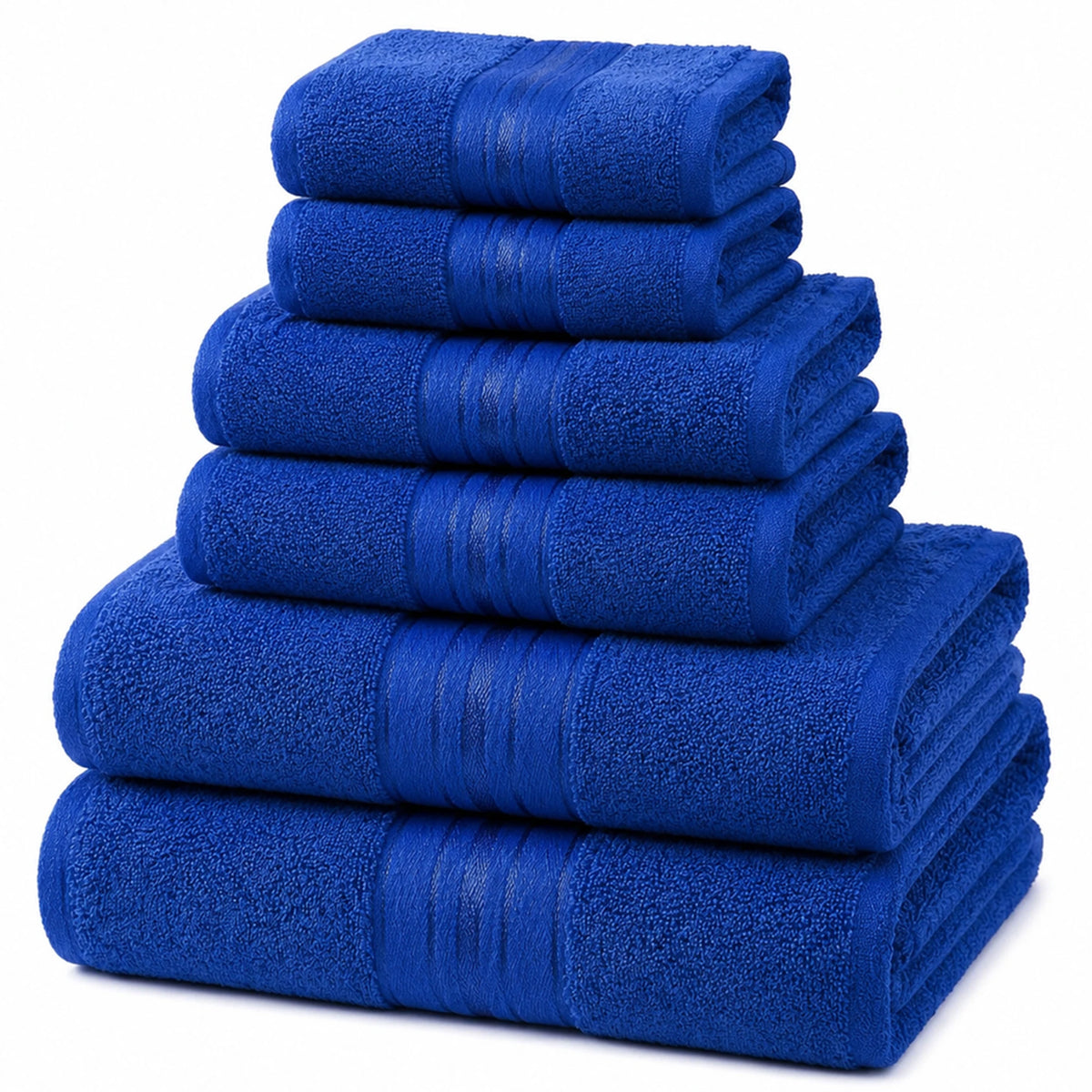 6-Piece, 9 Colors Towel Set,  100% Cotton Turkish Bath Towels, 55x27 In. Hand Towels And Washcloths for Bathroom.....