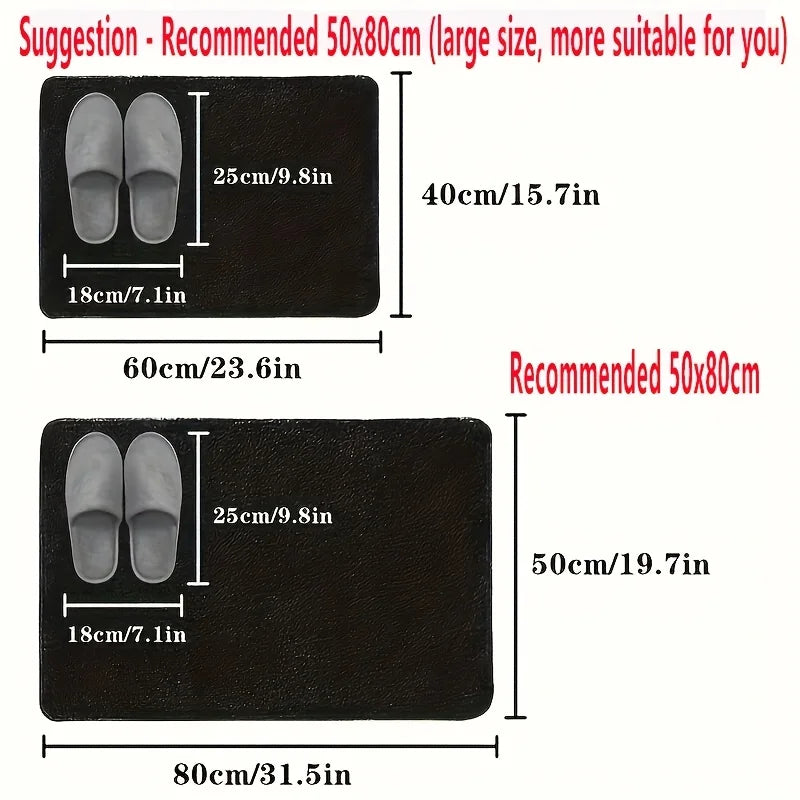 Bath Mat, Absorbent with Non-Slip Rubber Bottom ...