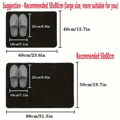 Bath Mat, Absorbent with Non-Slip Rubber Bottom ...