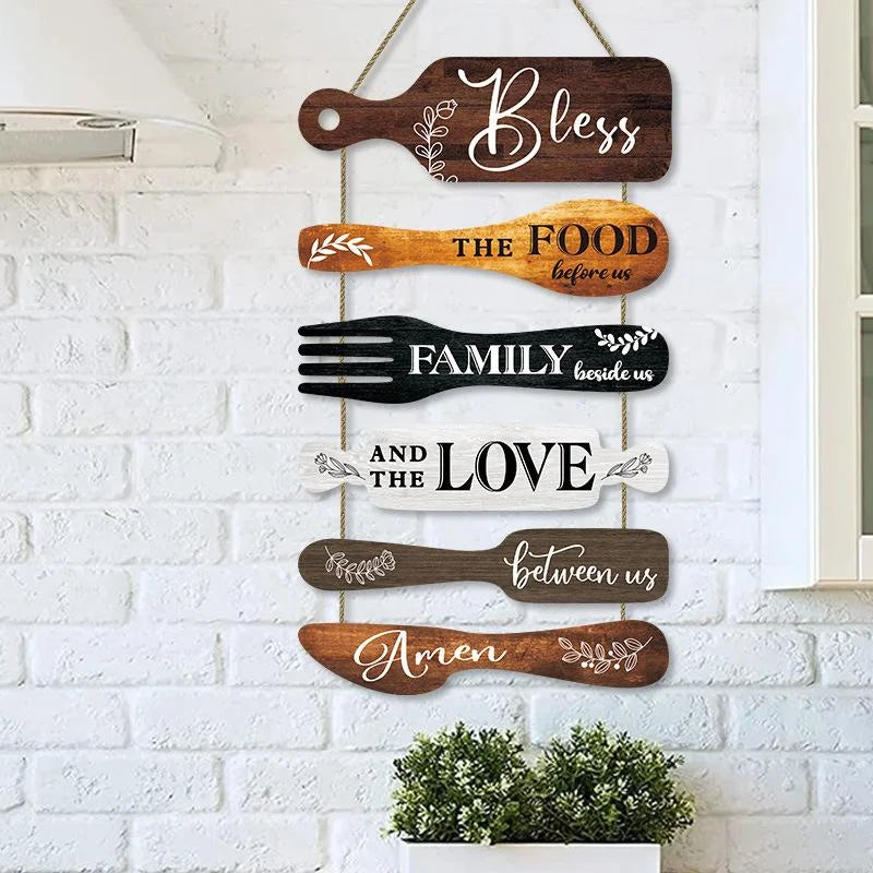 1 Set Prayer Wooden Hanging Sign Wall Art.....