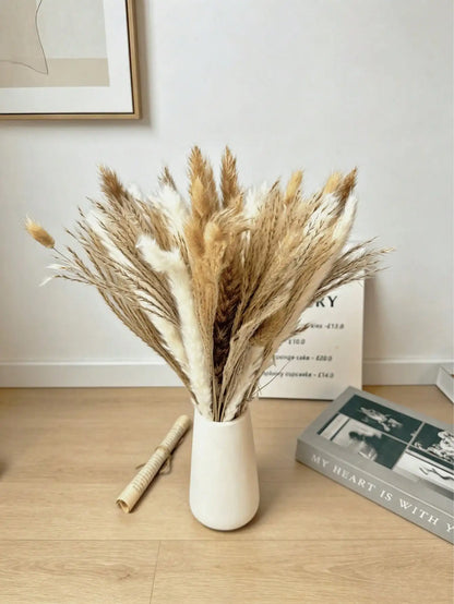10/20/30pcs White Artificial Pampas Grass 17.3/Inch