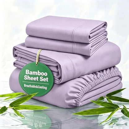 3pcs/4PCS Cooling Satin Bed Sheet Set, Shrink-Resistant, Fade-Resistant, Hypoallergenic, Breathable, Flat Sheet & Fitted Sheet & Pillow Cases
King, Queen, Full, Twin