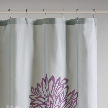 Printed Floral Shower Curtain Waterproof Mildew Resistant Quick Dry Machine Washable Grommet Hook Ring Liner Rustproof HQ YS