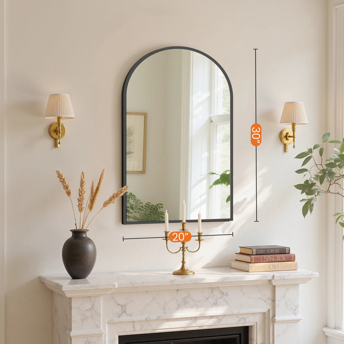 30"x38" Arched Bathroom Mirror....