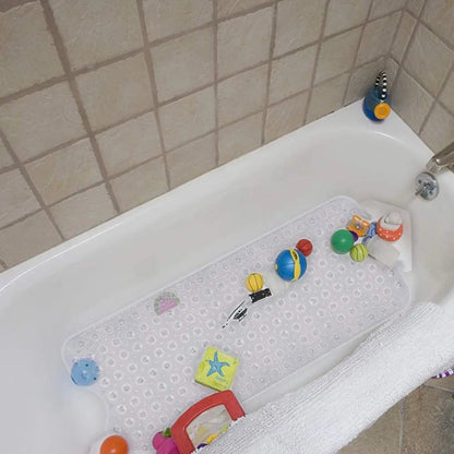 Extra Long Non Slip Bathtub Shower Mat 40 X 16 Inch, Drain Holes, Machine Washable, in 4 Colors.....