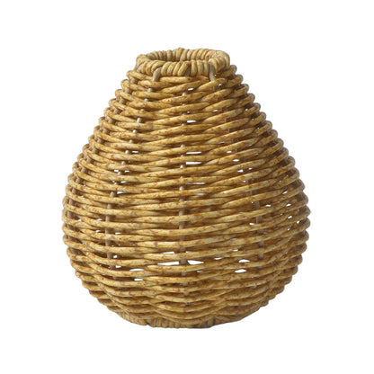 Handmade Vintage Hand Woven Rattan Vase