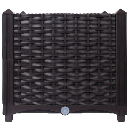 Deep Raised Garden Bed Plastic Planter Box, 15.7" L X 15.7" D X 14.7" H