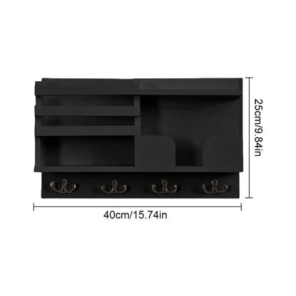Wooden Hangable Rack With Hooks
