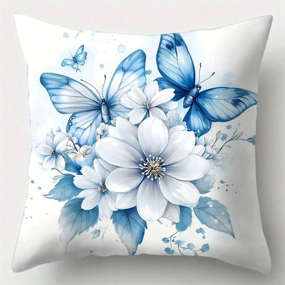 Throw Pillow Covers, Single-Sided Printed, Envelope Closure, 18x18 Inch Decorative Pillowcase
