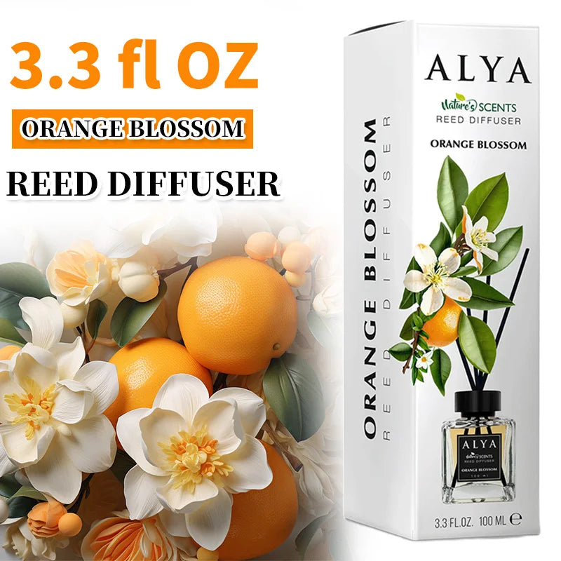 3.3oz Reed Diffuser Set with 14 Different Scents & 4 Incense Sticks, Essential Oil Air Freshener....