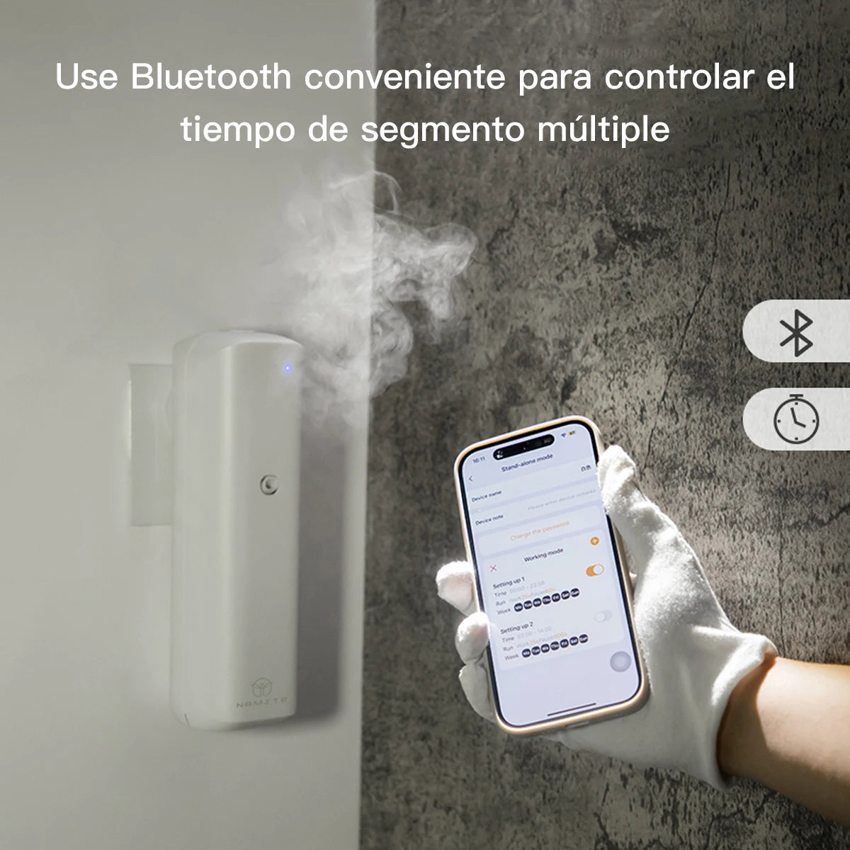 10 Oz Aromatic Oil Diffuser Bluetooth Fragrance Diffuser, Plug In. Aroma Oil Diffuser, 2 Colors.....