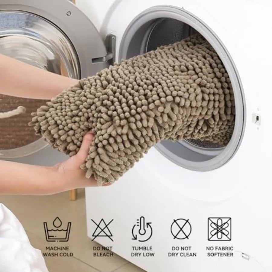 Rugs, Bath Mats, Non Slip with Rubber Backing, Machine Washable