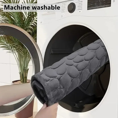 Non Slip Bathroom Mat Cobblestone Pattern, Absorbent, Machine Washable.....