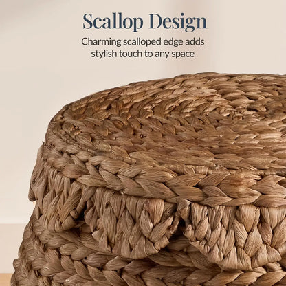 Handwoven Rattan Wicker Storage Basket.....