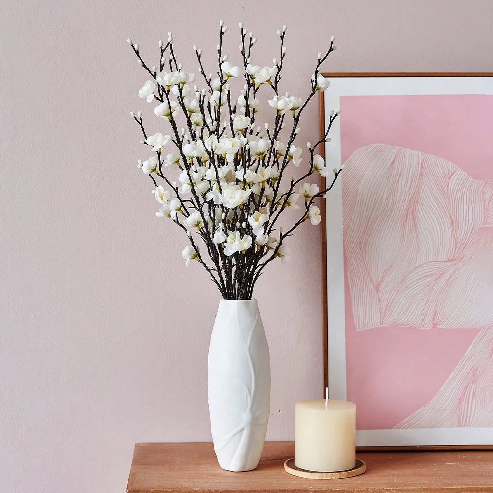 Artificial Plum Blossom 21.7''  Long Stem Flowers