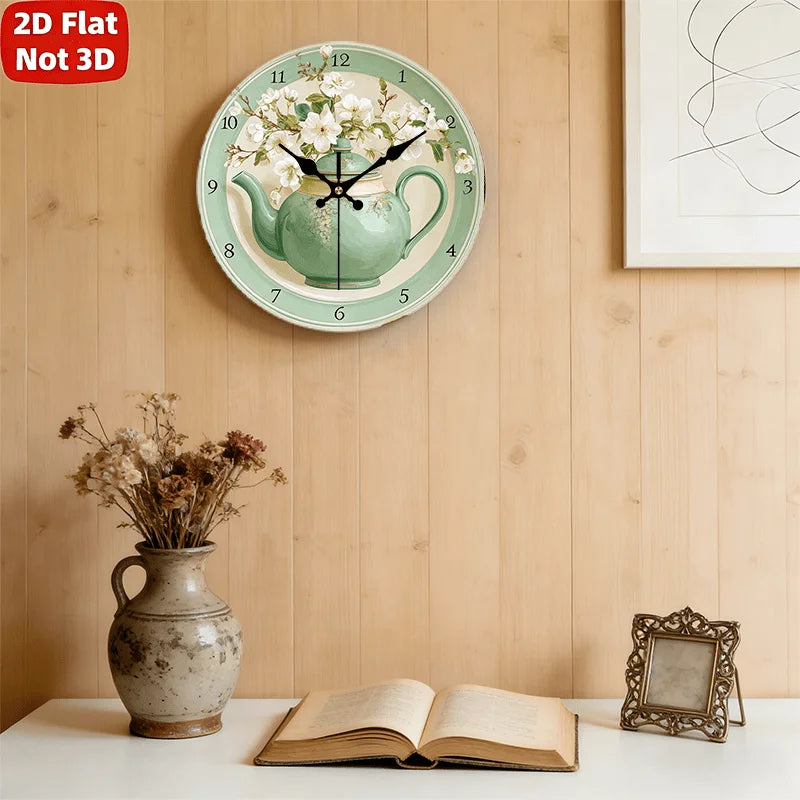 Vintage Green  Wall Clock, Fresh Country Style10-Inch, AA Battery Not Included....