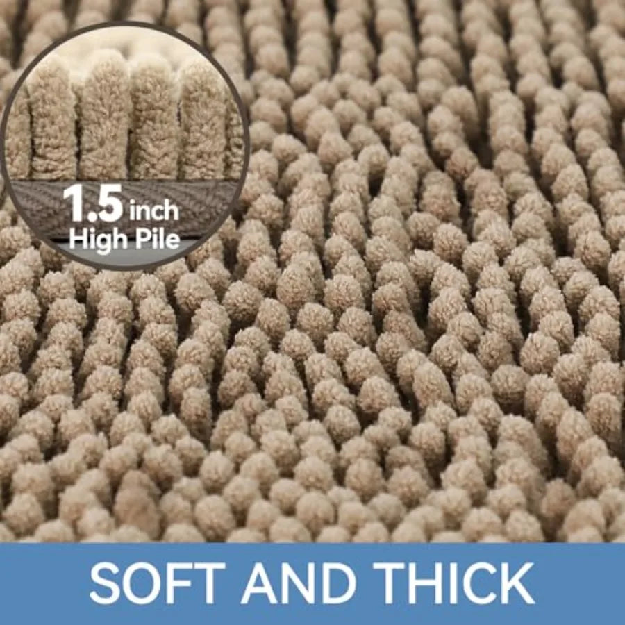 Rugs, Bath Mats, Non Slip with Rubber Backing, Machine Washable