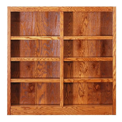 Storage shelves - Wood Bookcase, 48 x 48 - Oak, Customized