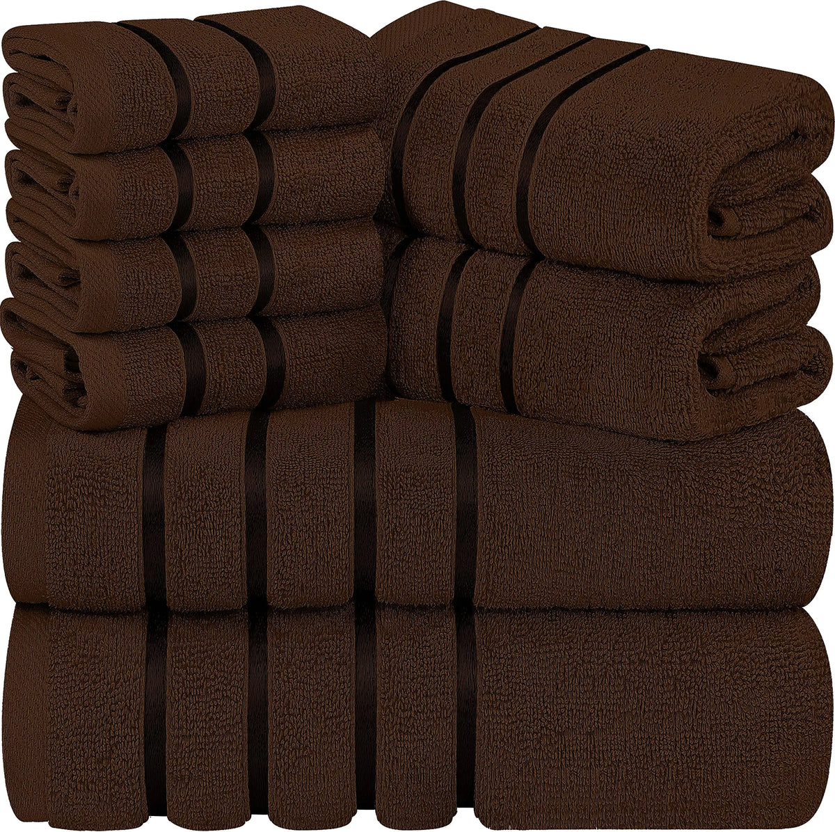 8Pcs And 8 Colors, Cotton Bath Towel 54x27 in. Hand Wash Cloth Combo For Bathroom....