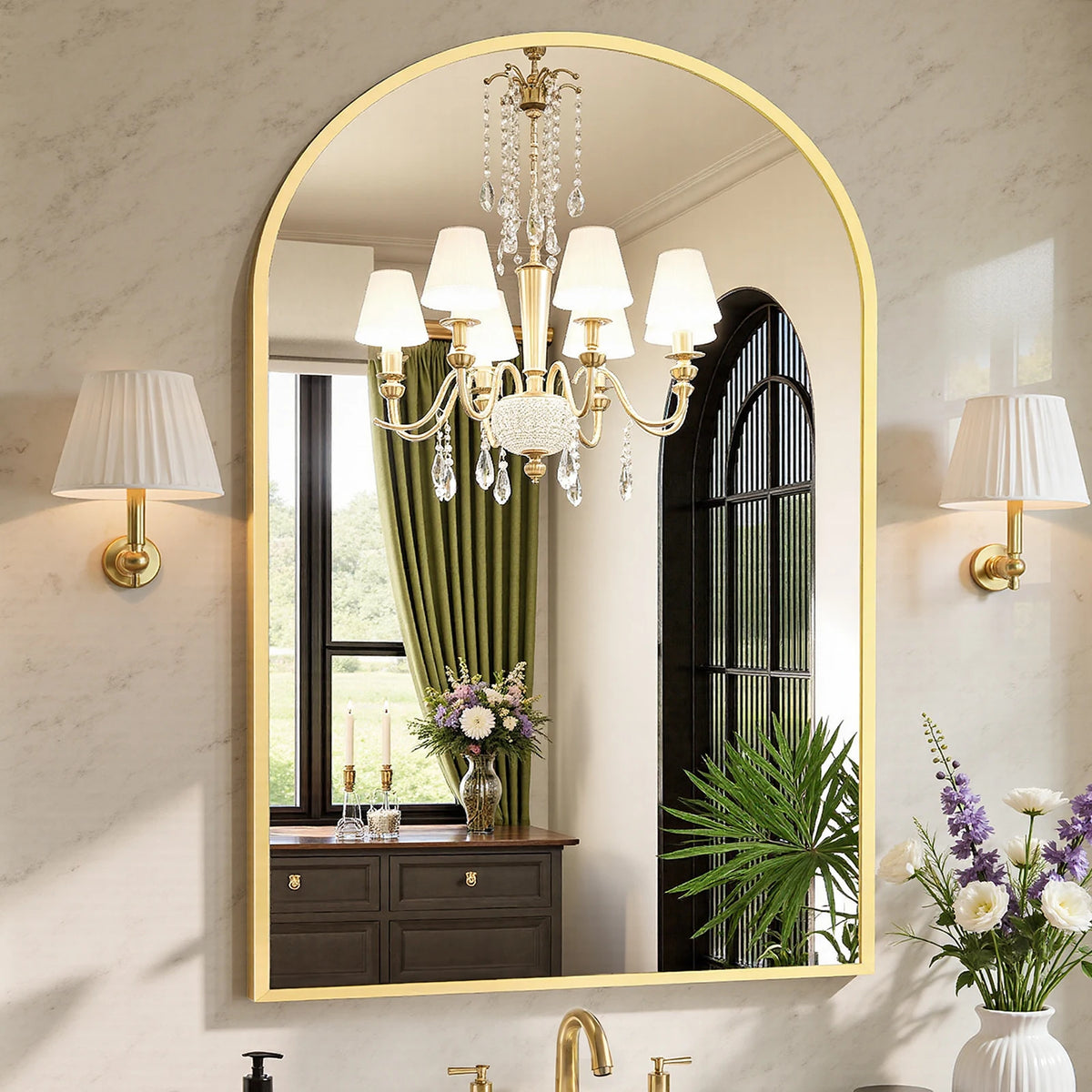 30"x38" Arched Bathroom Mirror....