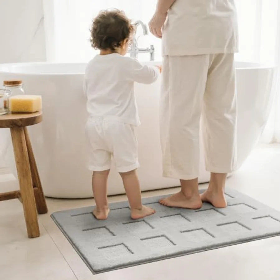 Bathroom Rugs Non Slip, Machine Washable, Absorbent
