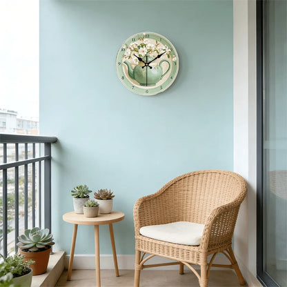 Vintage Green  Wall Clock, Fresh Country Style10-Inch, AA Battery Not Included....