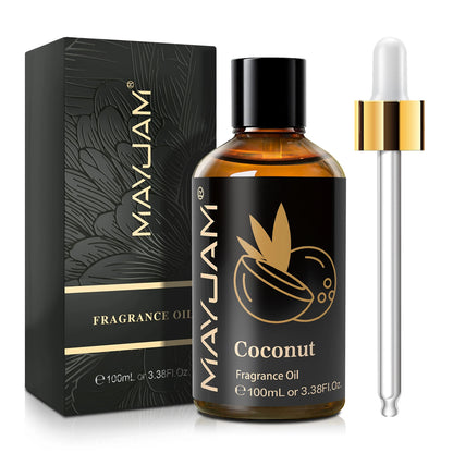 3.3 Oz. Fragrance Oil Coconut & Vanilla White Musk, Sea Breeze, Baby Powder, Dragons Blood, Sweet Tobacco, Freesia for Diffuser, Humidifier Strawberry, Watermelon, Cherry, Coconut, Cranberry, Fruit Essential Oil...