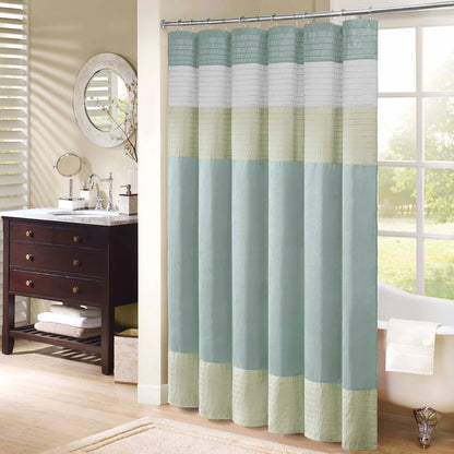 Faux Silk Waterproof Bathroom Shower Curtain Polyester Liner With Hook Ring Grommet Weighted Magnet....