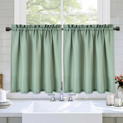 1 Set Short Curtain Small Curtains, 15In x 60In for Bathroom Kitchen