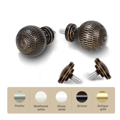 1 Set 5/8 Inch Diameter Heavy-Duty  28 to 120 Inch Curtain Rod, Telescoping Single Rod, 28 to 120 Inches, 5 Colors, 3 Sizes....