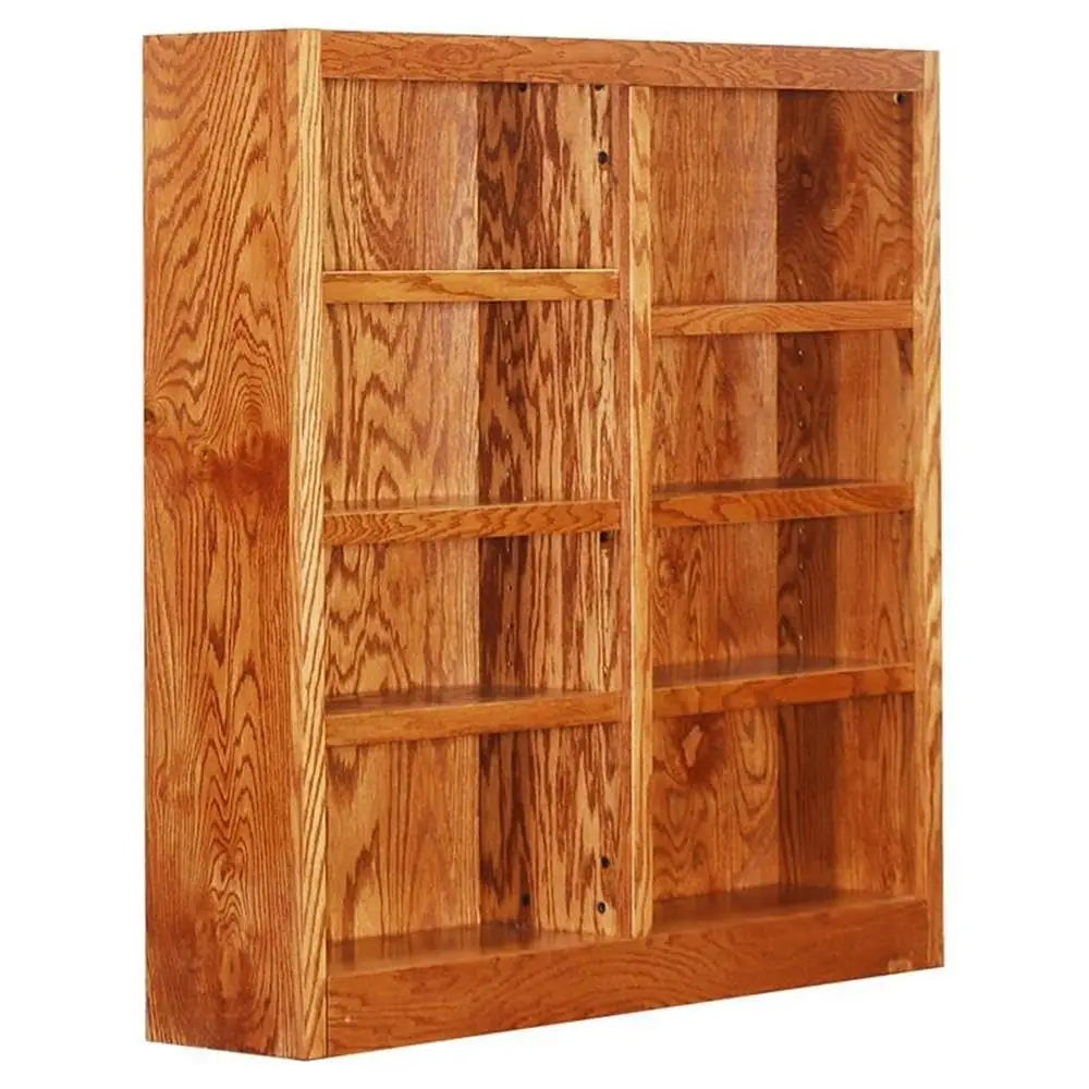 Storage shelves - Wood Bookcase, 48 x 48 - Oak, Customized
